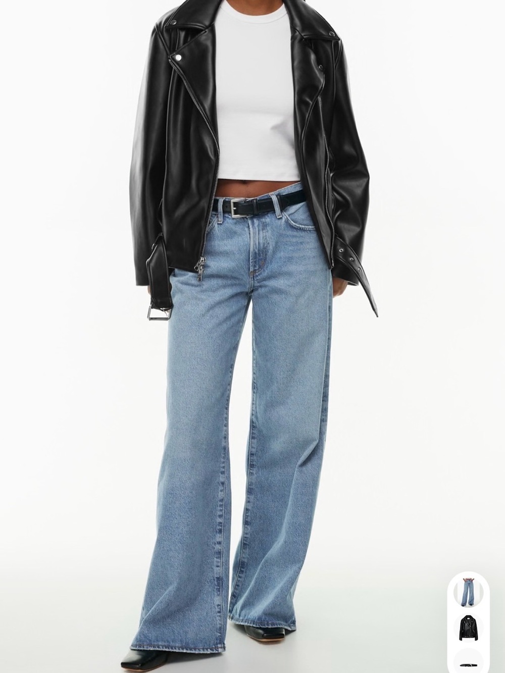 AGOLDE Clara Low Rise Wide Leg Jeans